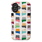 Cats In Scarfs Pattern Phone Case
