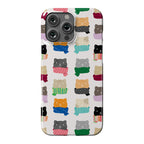 Cats In Scarfs Pattern Phone Case
