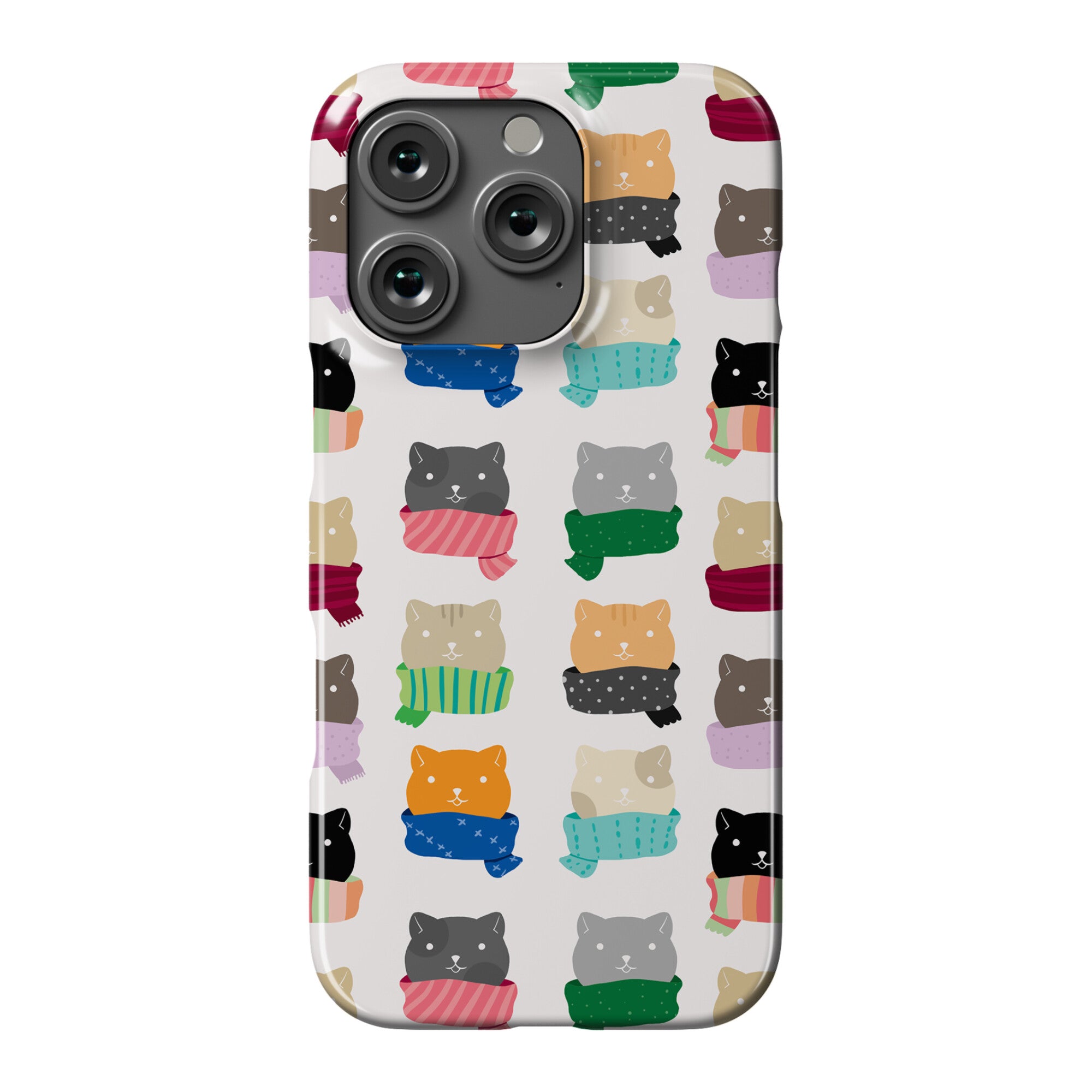 Cats In Scarfs Pattern Phone Case