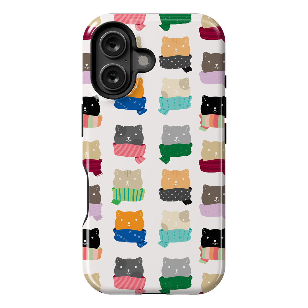 Cats In Scarfs Pattern Phone Case