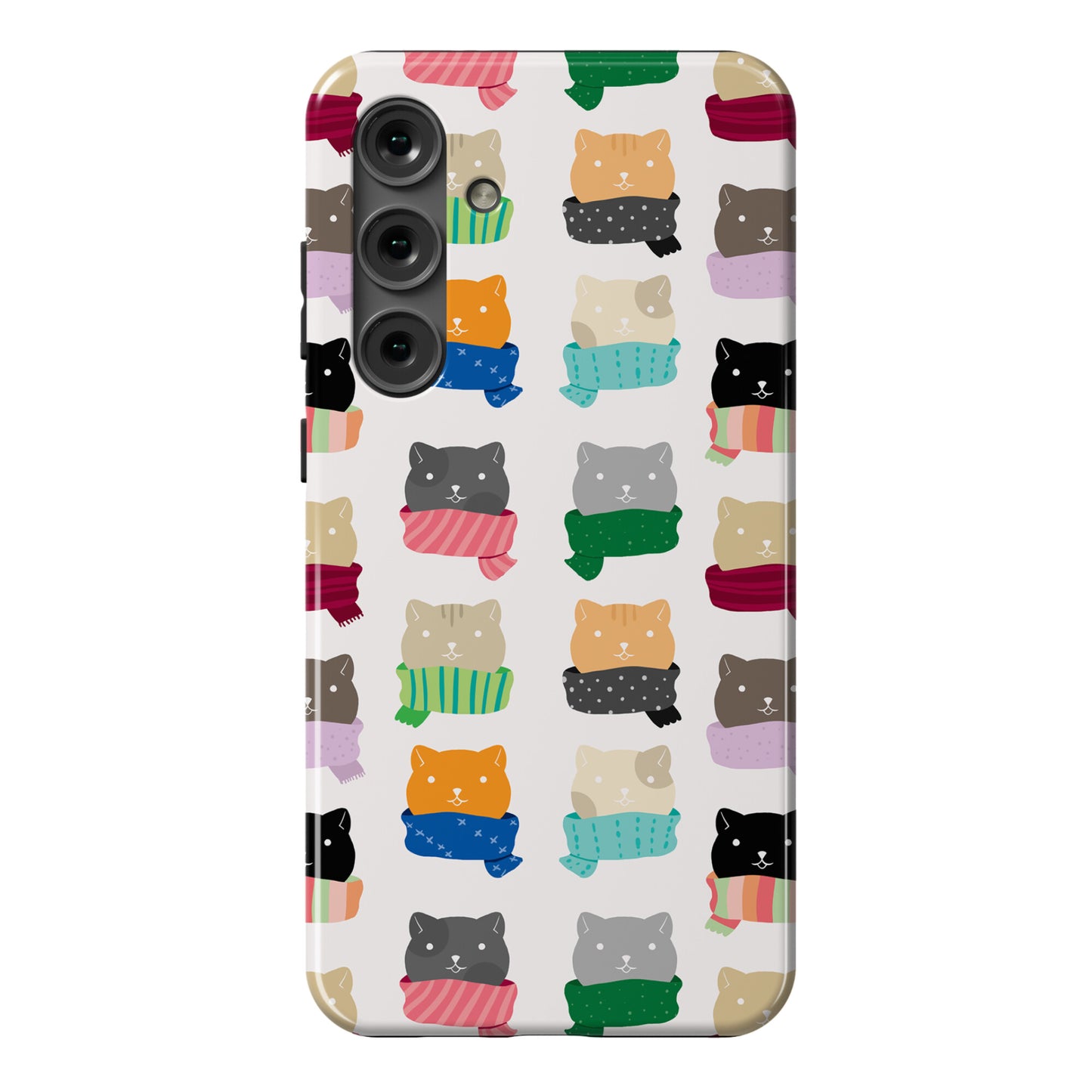 Cats In Scarfs Pattern Phone Case