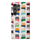 Cats In Scarfs Pattern Phone Case