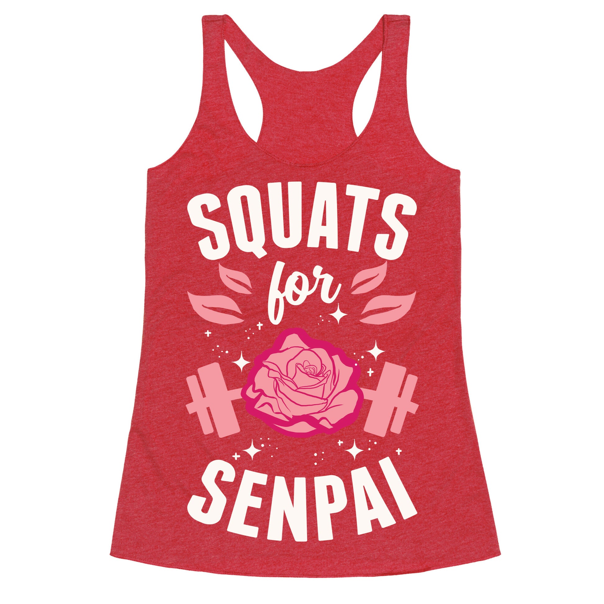 Squats For Senpai Racerback Tank