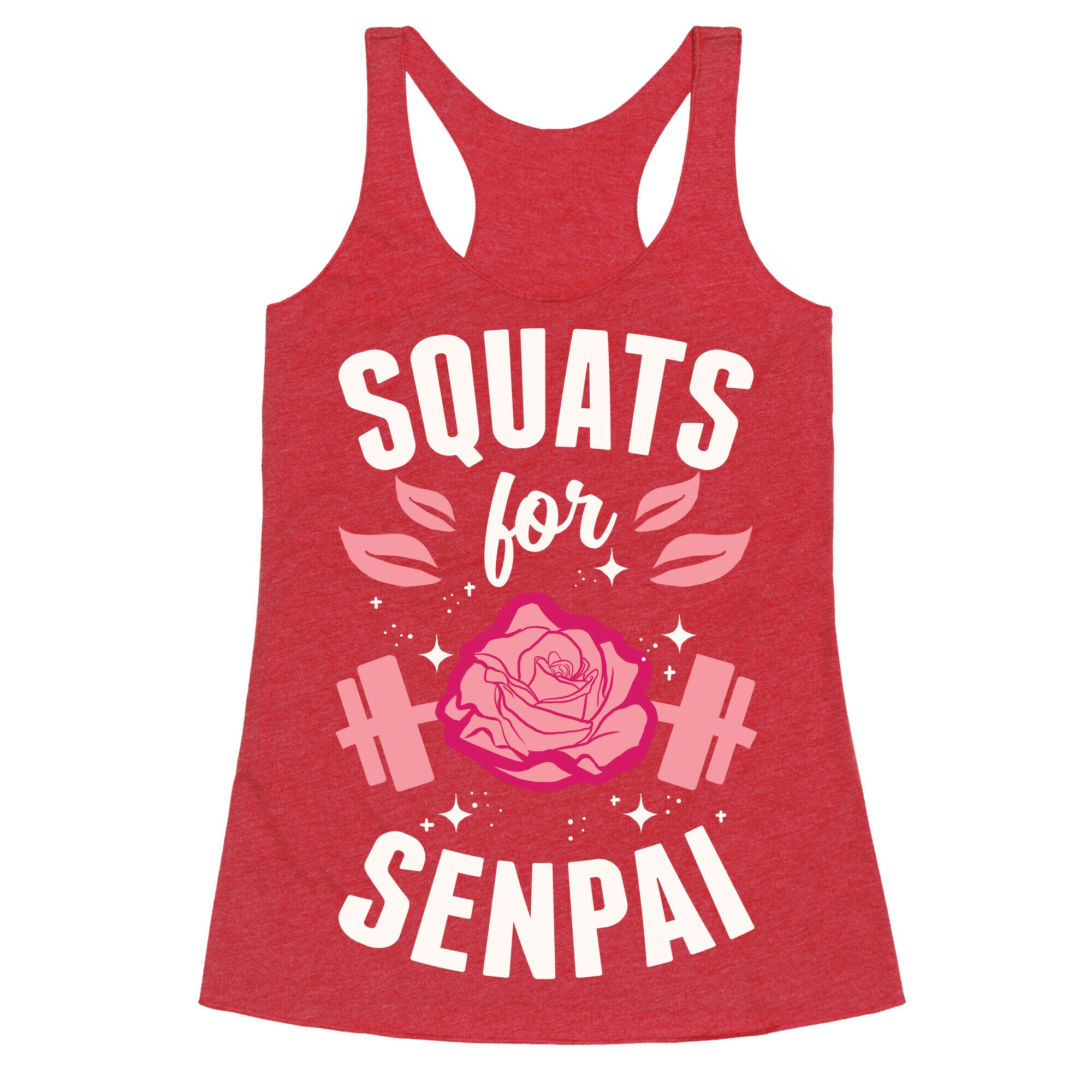 Squats For Senpai Racerback Tank