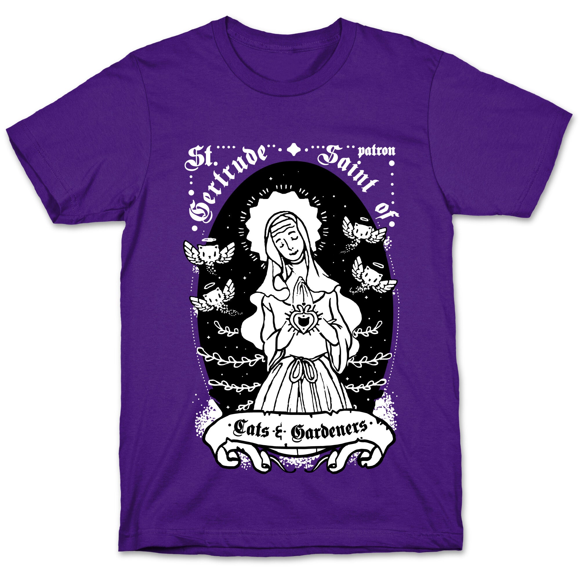 Saint Gertrude of Cats T-Shirt