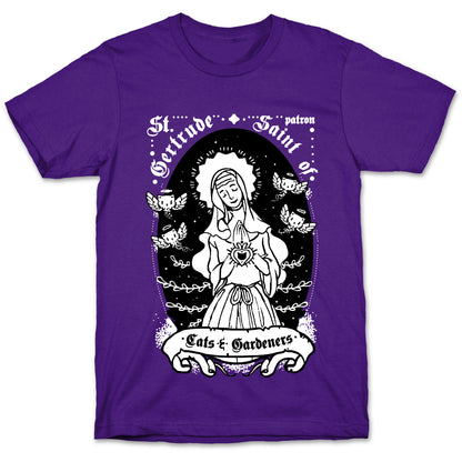 Saint Gertrude of Cats T-Shirt