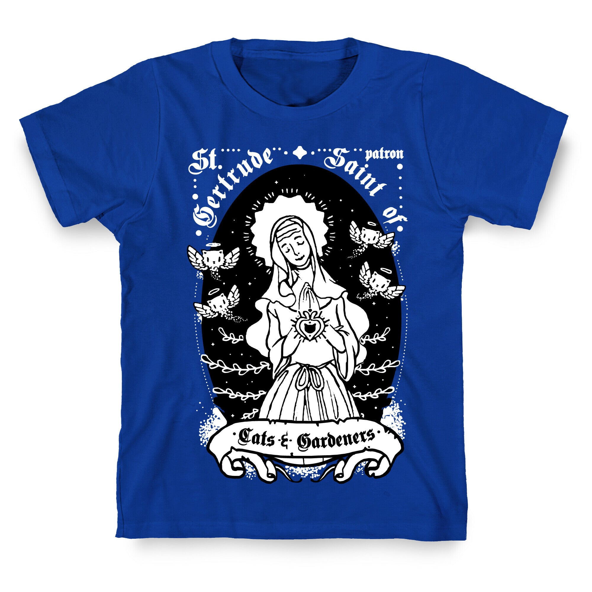 Saint Gertrude of Cats T-Shirt