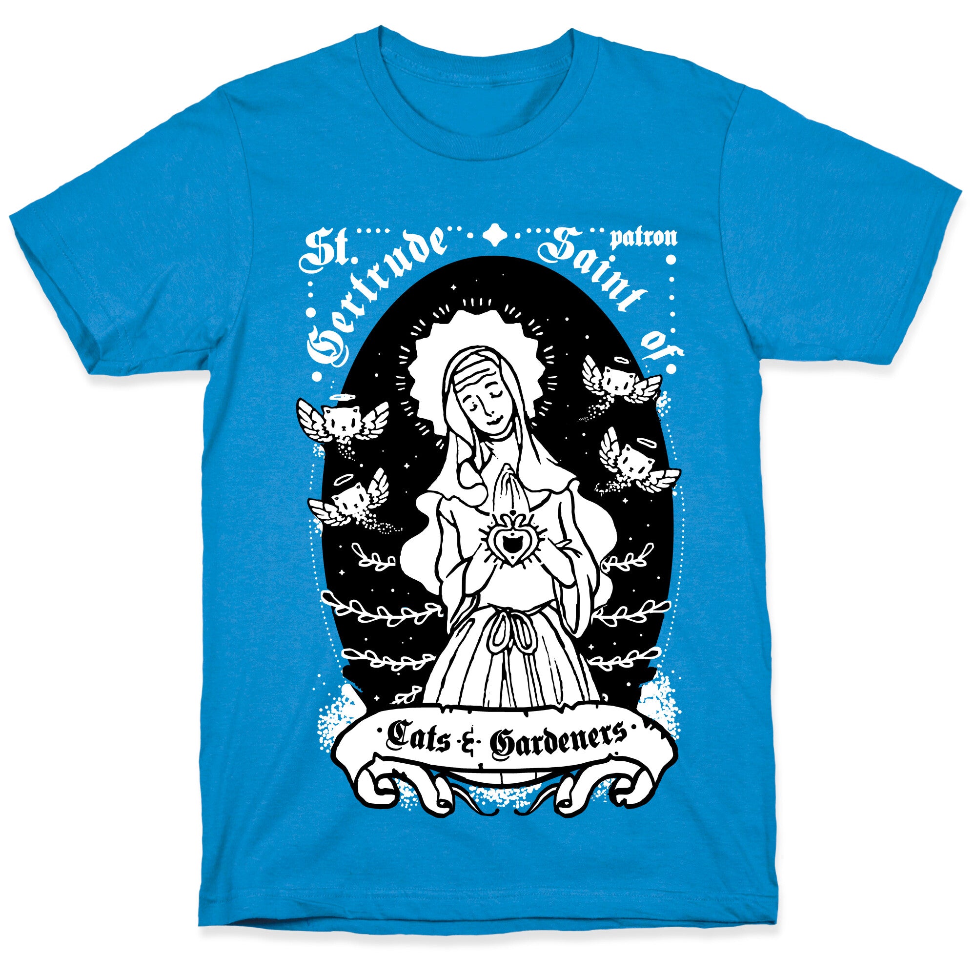Saint Gertrude of Cats T-Shirt
