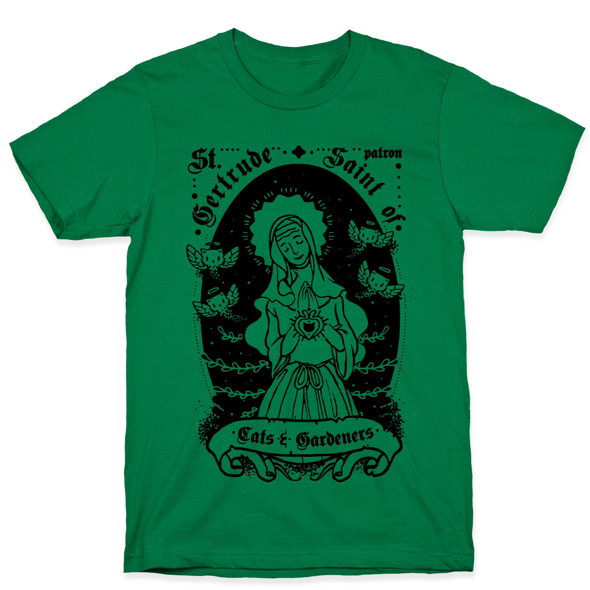Saint Gertrude of Cats T-Shirt
