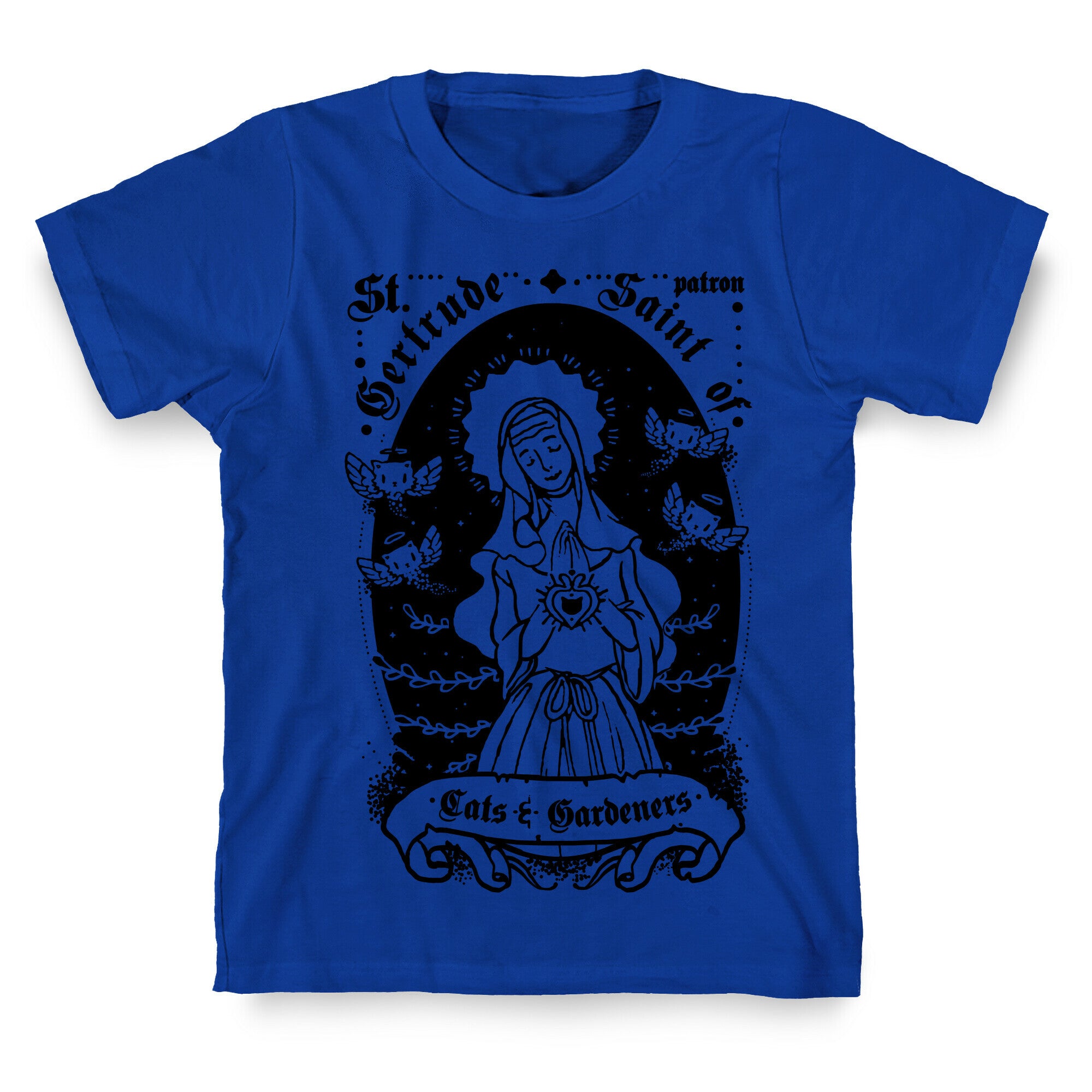 Saint Gertrude of Cats T-Shirt