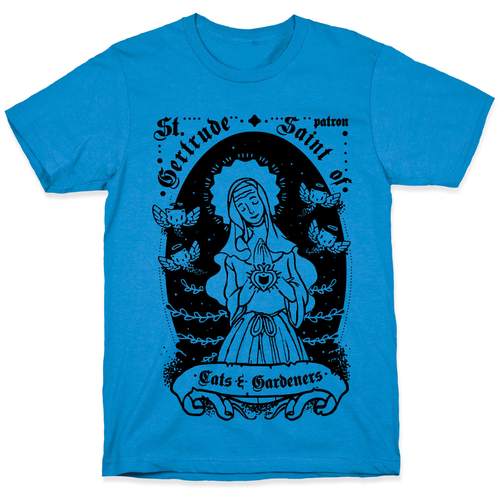 Saint Gertrude of Cats T-Shirt
