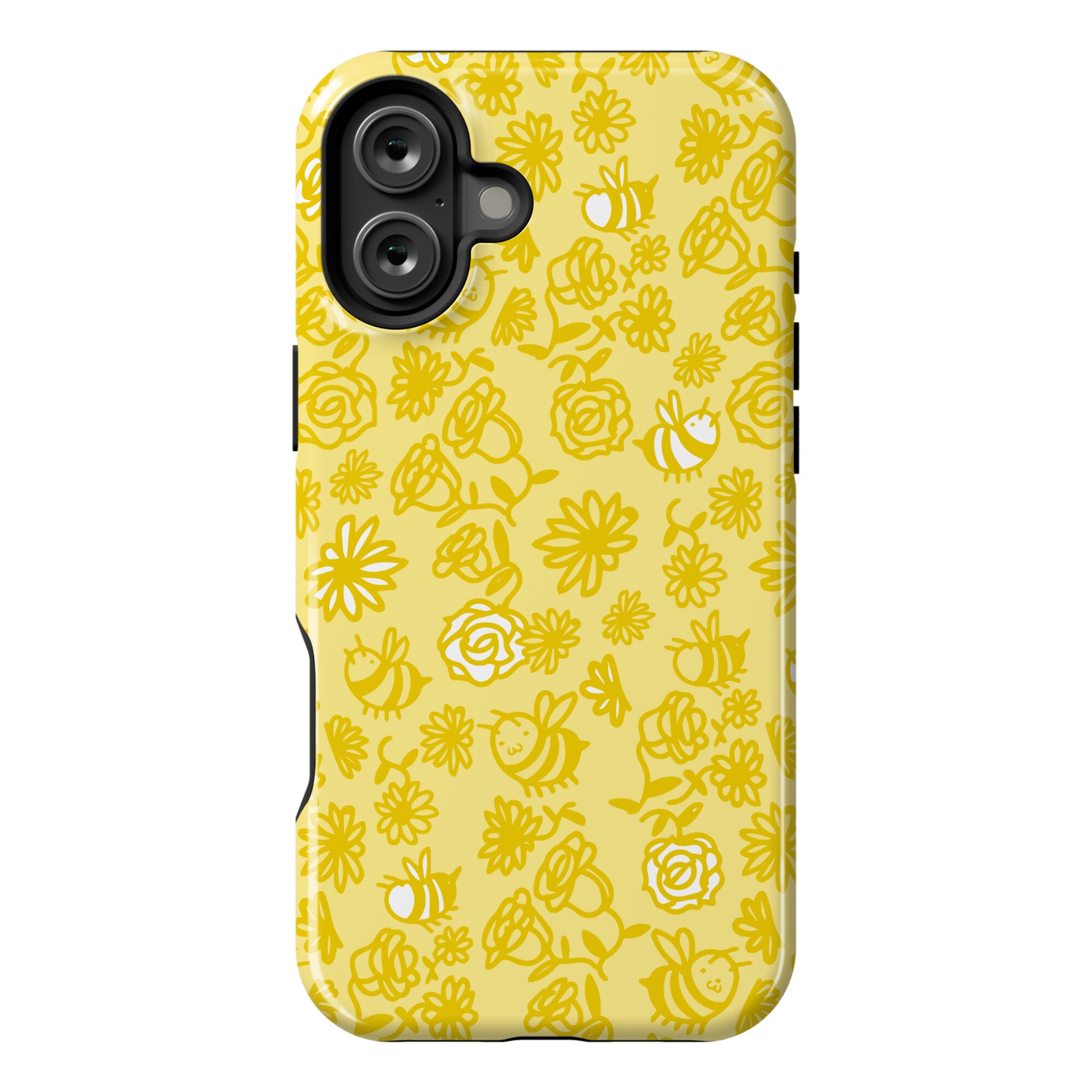 Bee And Flower Pattern Phone Case