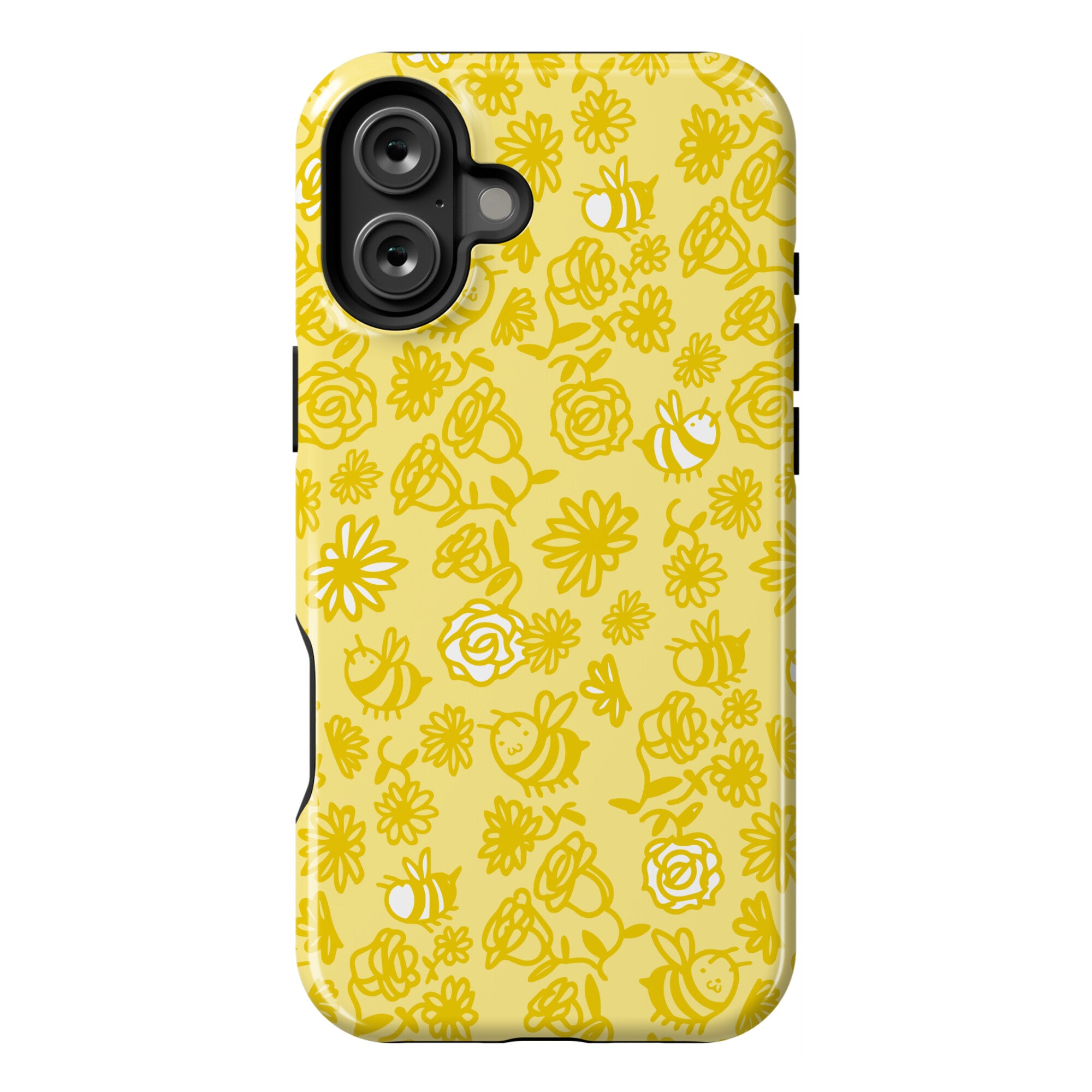 Bee And Flower Pattern Phone Case