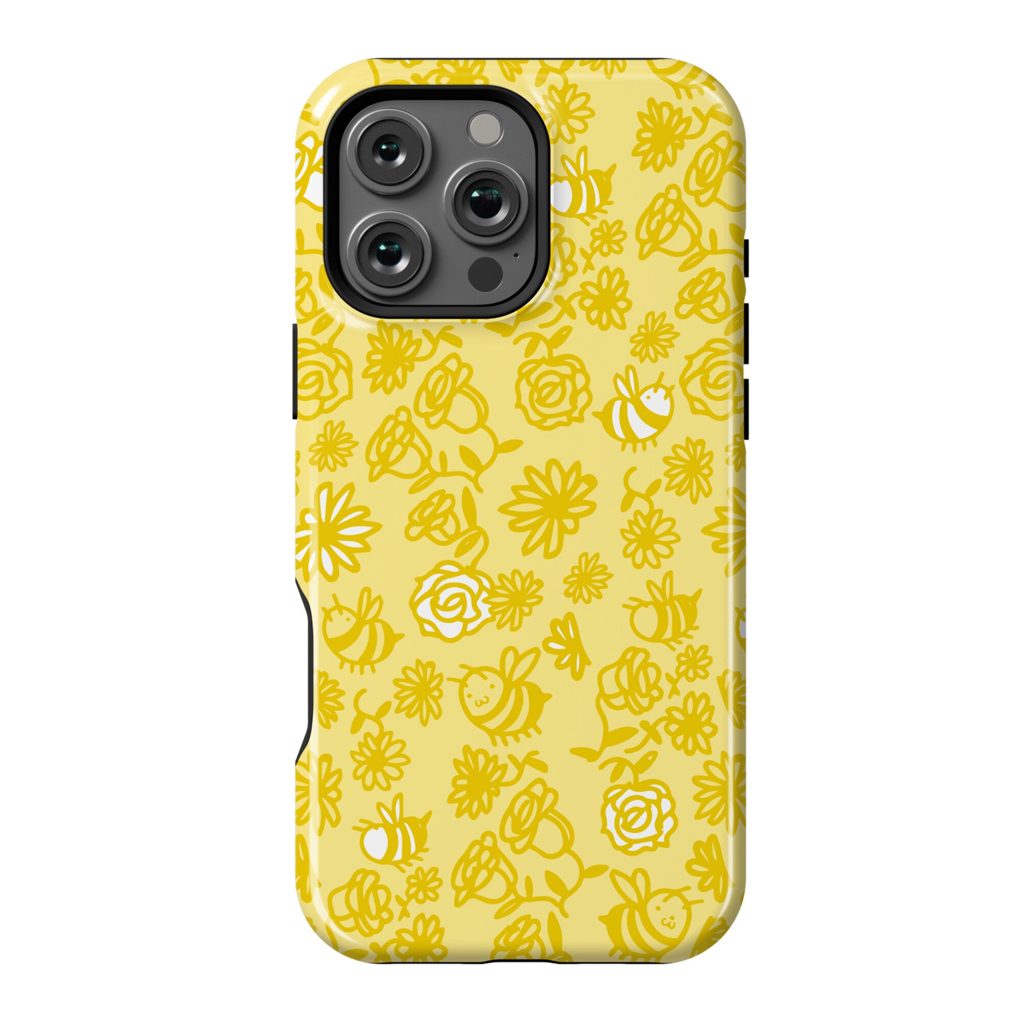Bee And Flower Pattern Phone Case