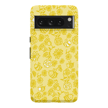 Bee And Flower Pattern Phone Case