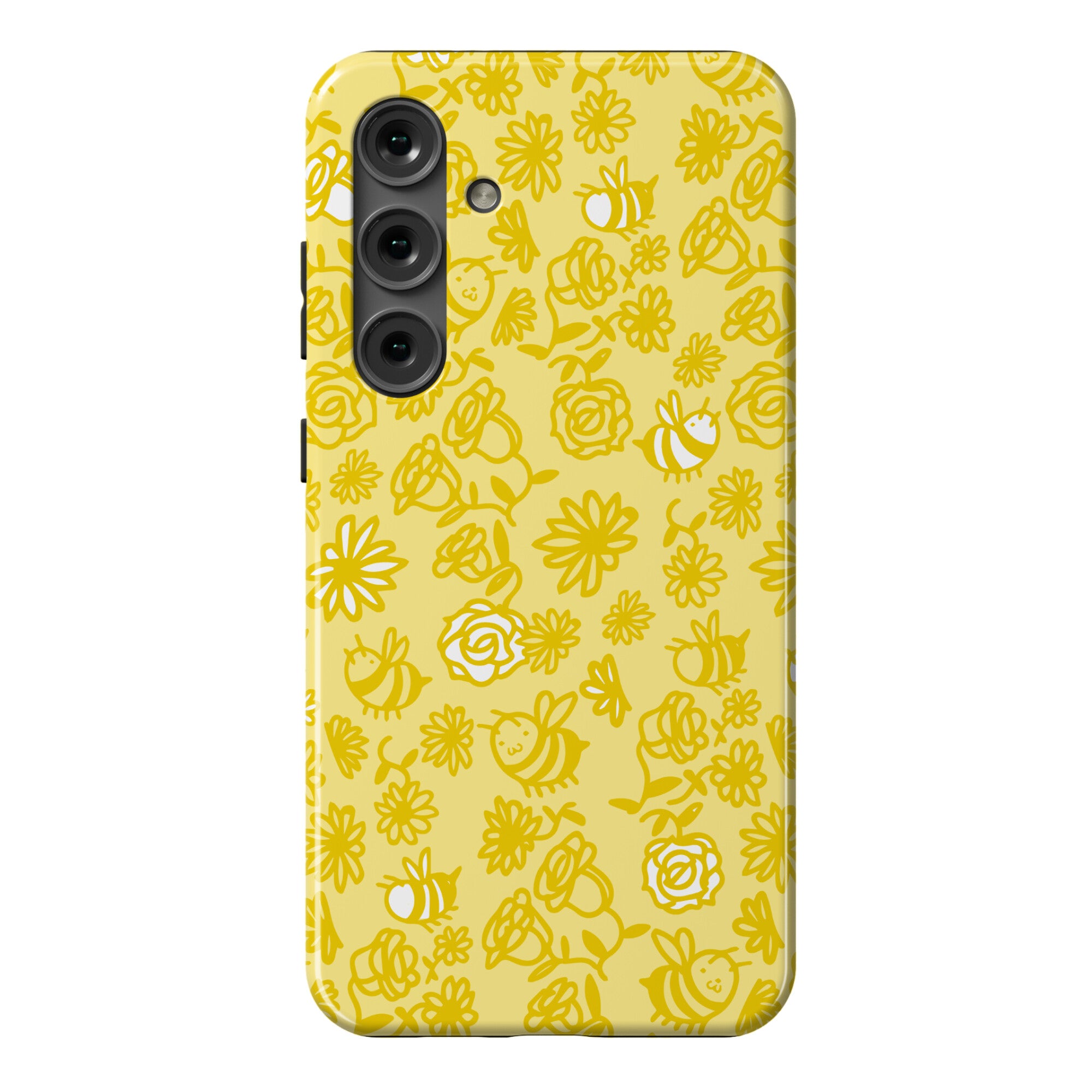 Bee And Flower Pattern Phone Case