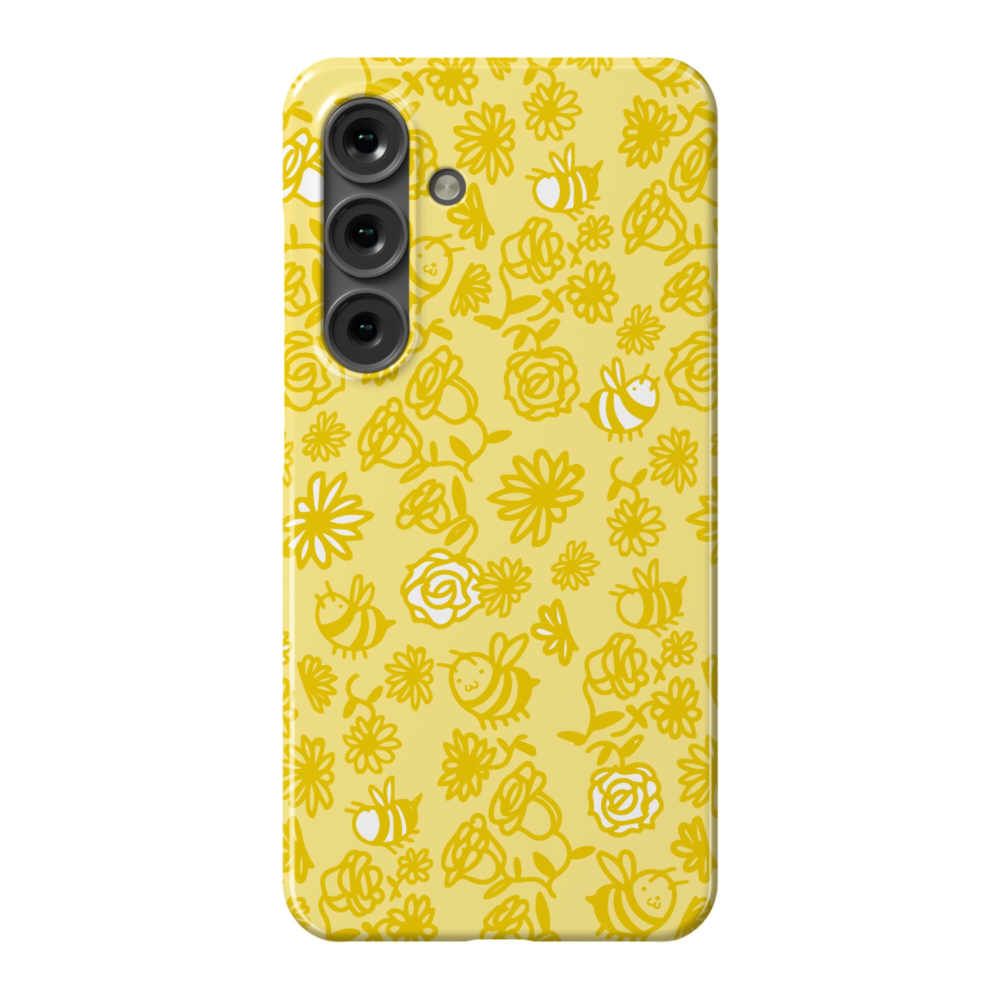 Bee And Flower Pattern Phone Case