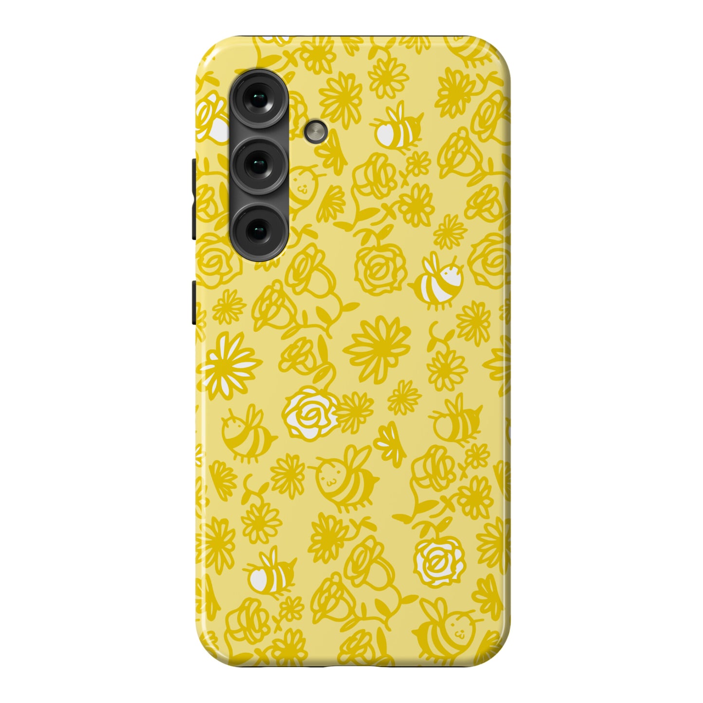 Bee And Flower Pattern Phone Case