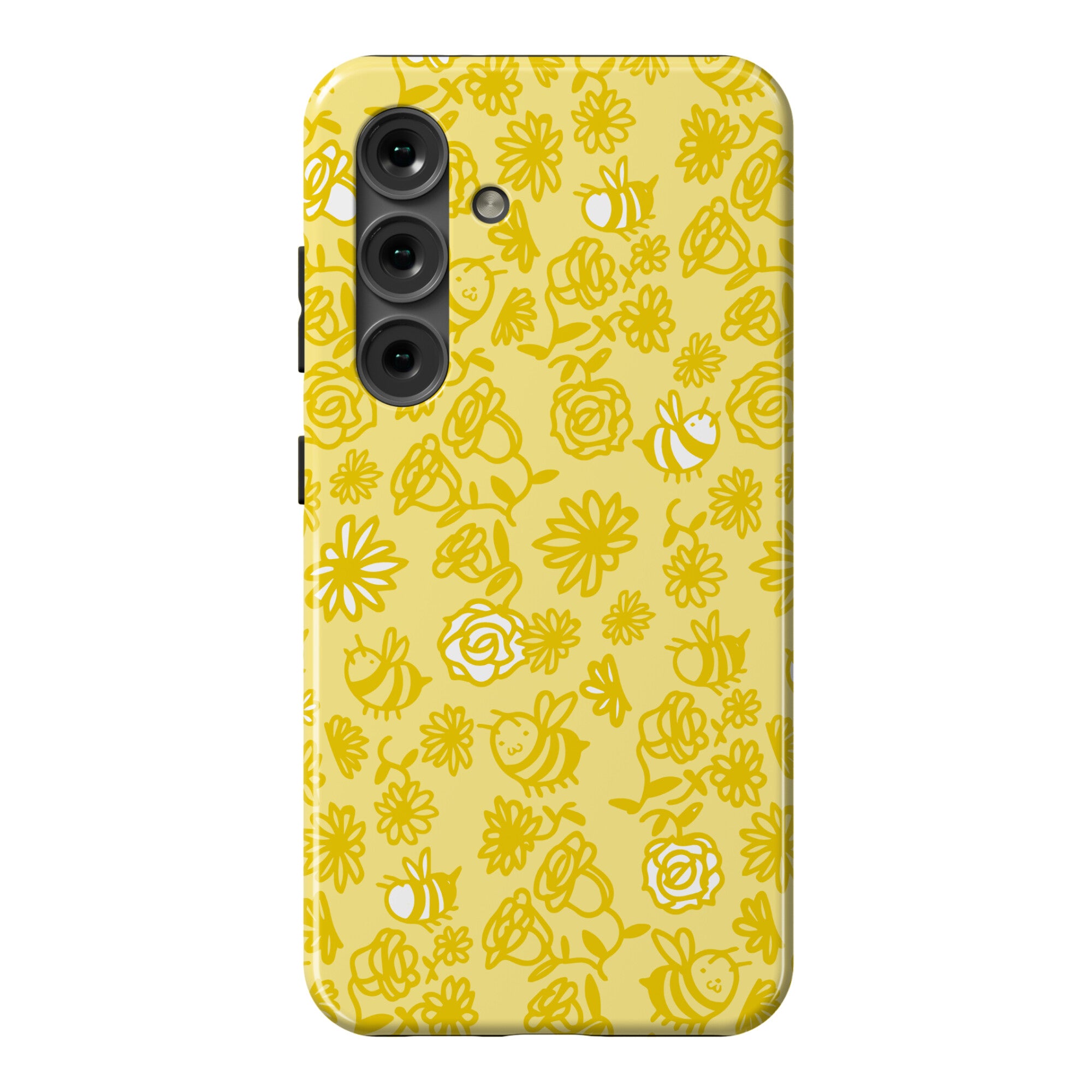 Bee And Flower Pattern Phone Case