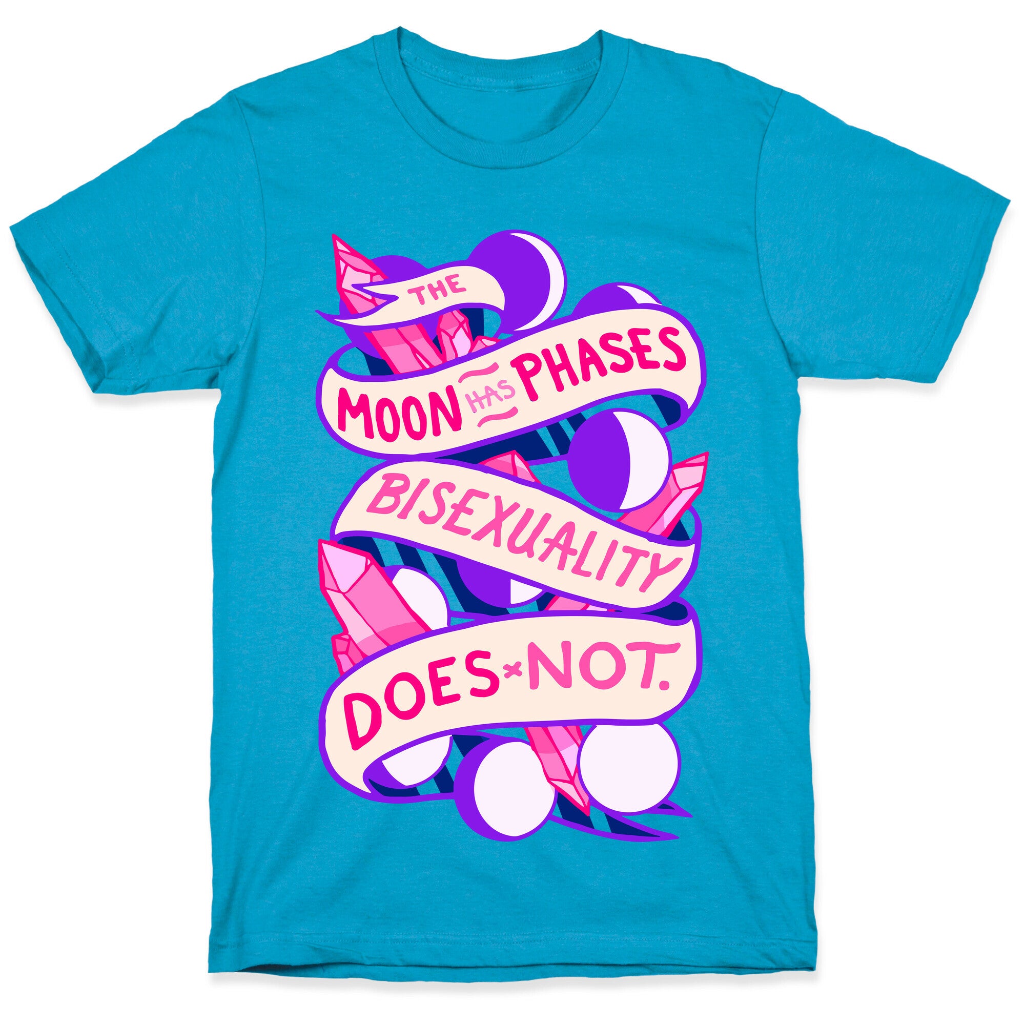 The Moon Has Phases, Bisexuality Does Not Unisex Triblend Tee