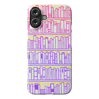 Bookshelf Pattern Phone Case