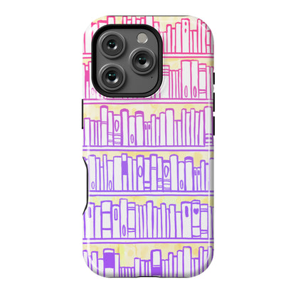 Bookshelf Pattern Phone Case