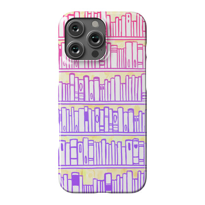 Bookshelf Pattern Phone Case