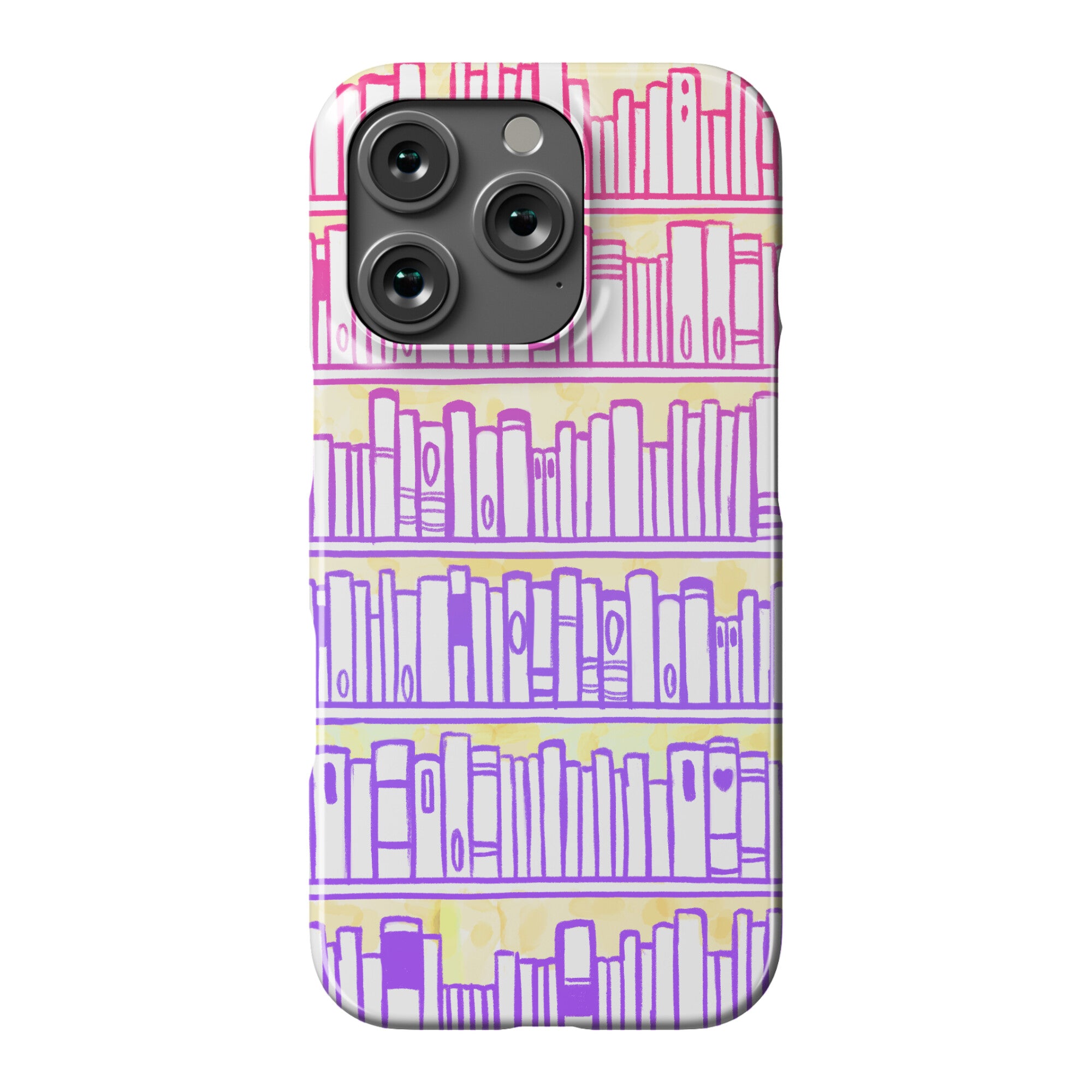 Bookshelf Pattern Phone Case
