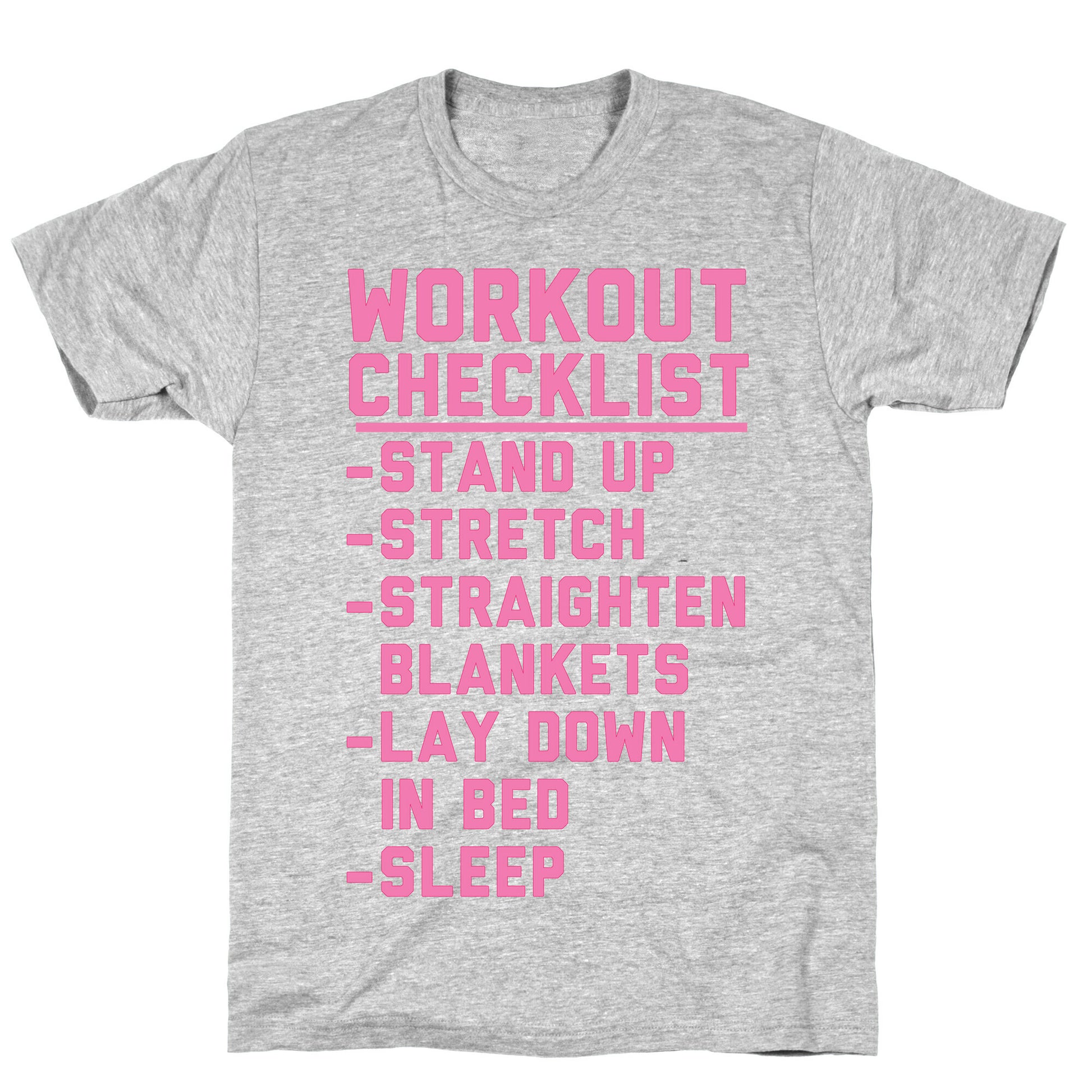 Workout Checklist T-Shirt
