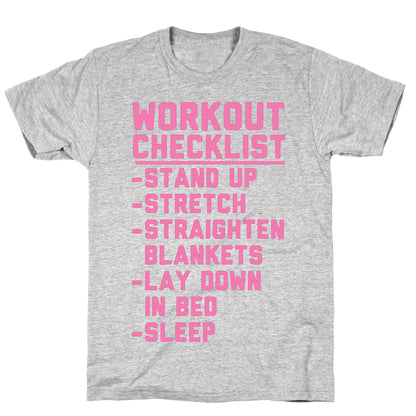 Workout Checklist T-Shirt