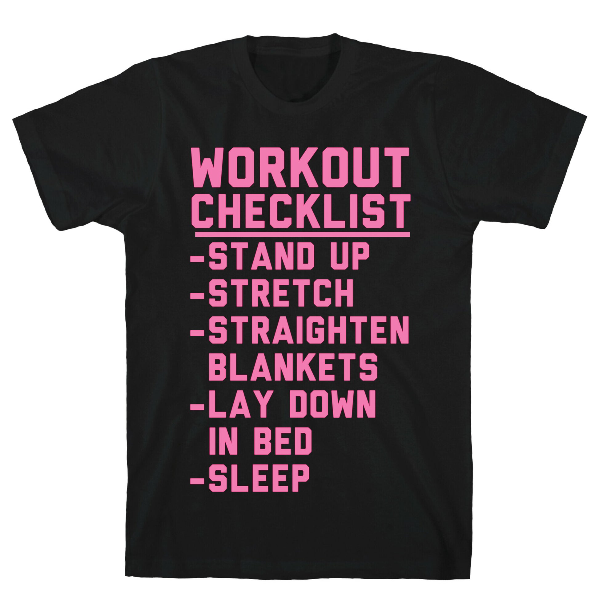 Workout Checklist T-Shirt