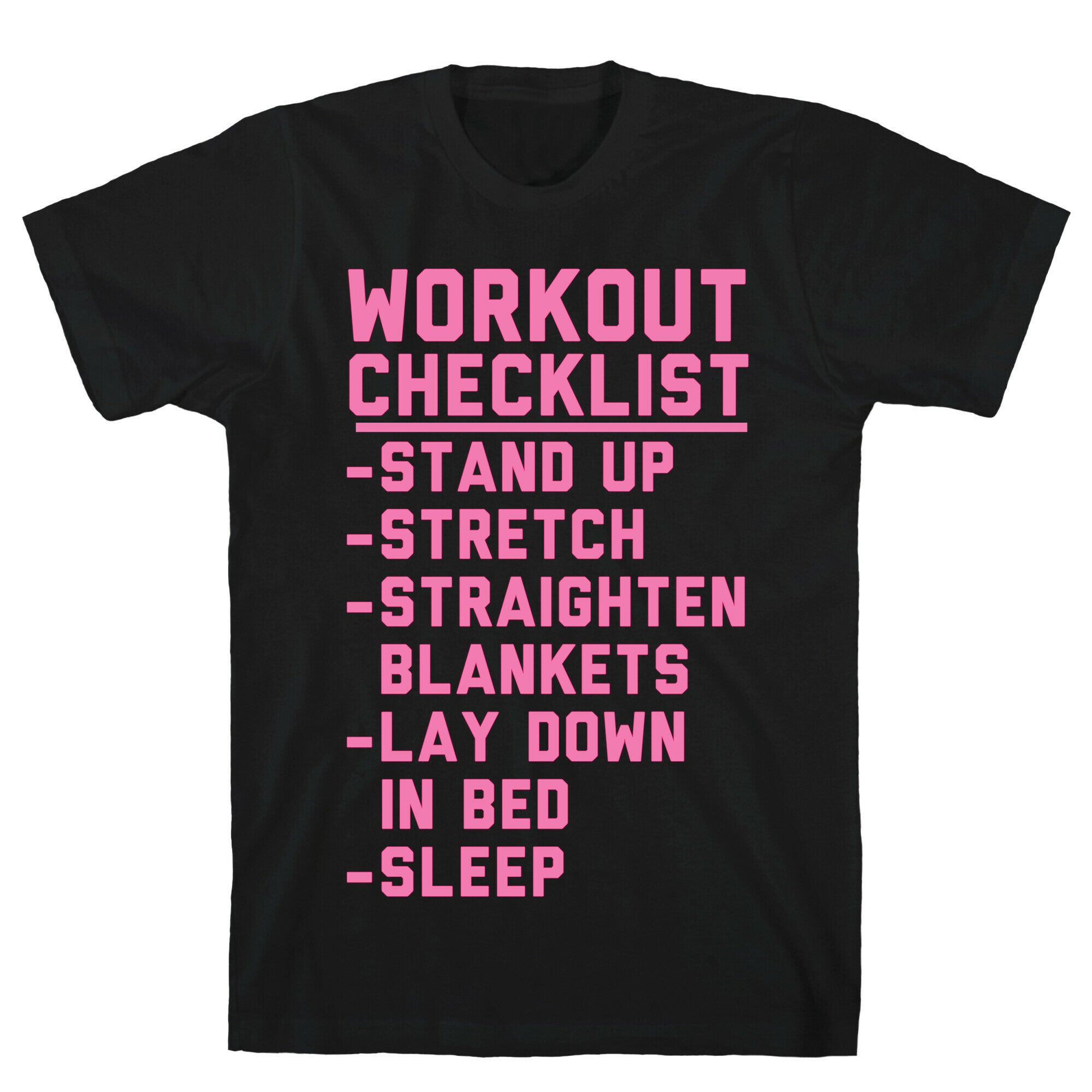 Workout Checklist T-Shirt