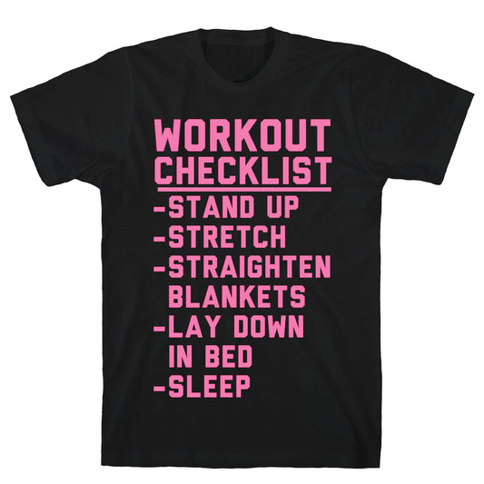 Workout Checklist T-Shirt