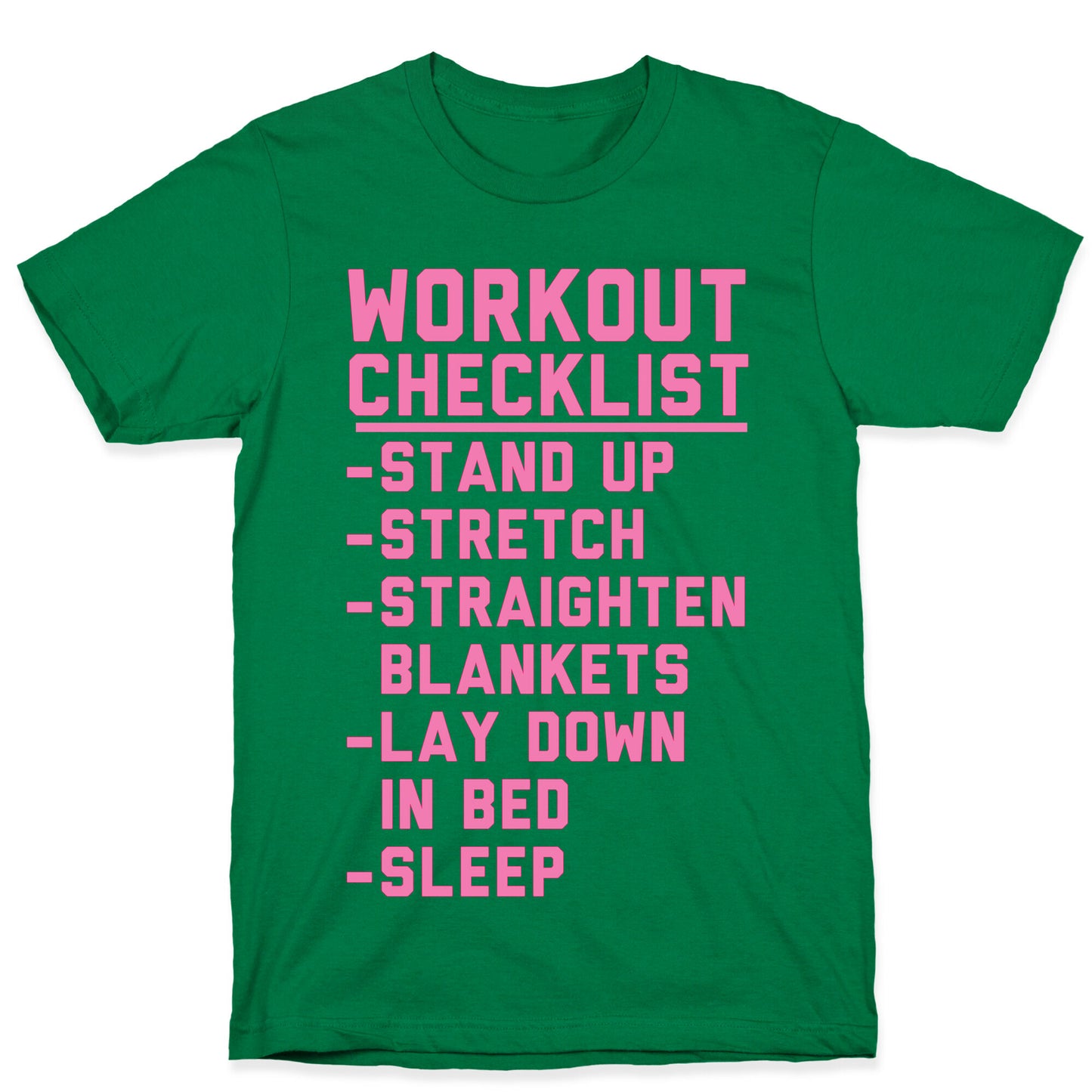 Workout Checklist T-Shirt