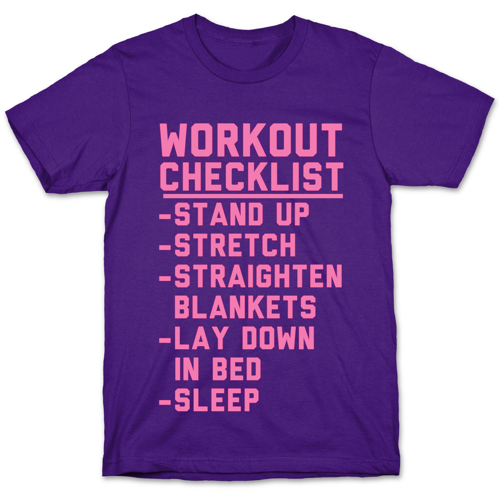 Workout Checklist T-Shirt
