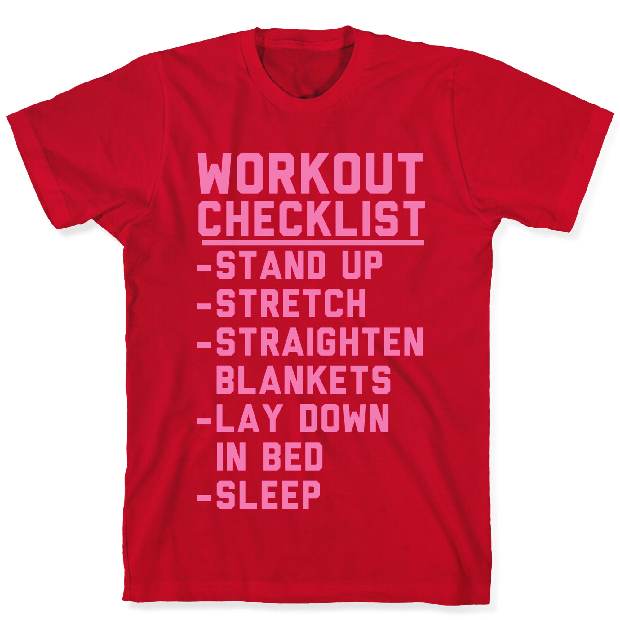 Workout Checklist T-Shirt