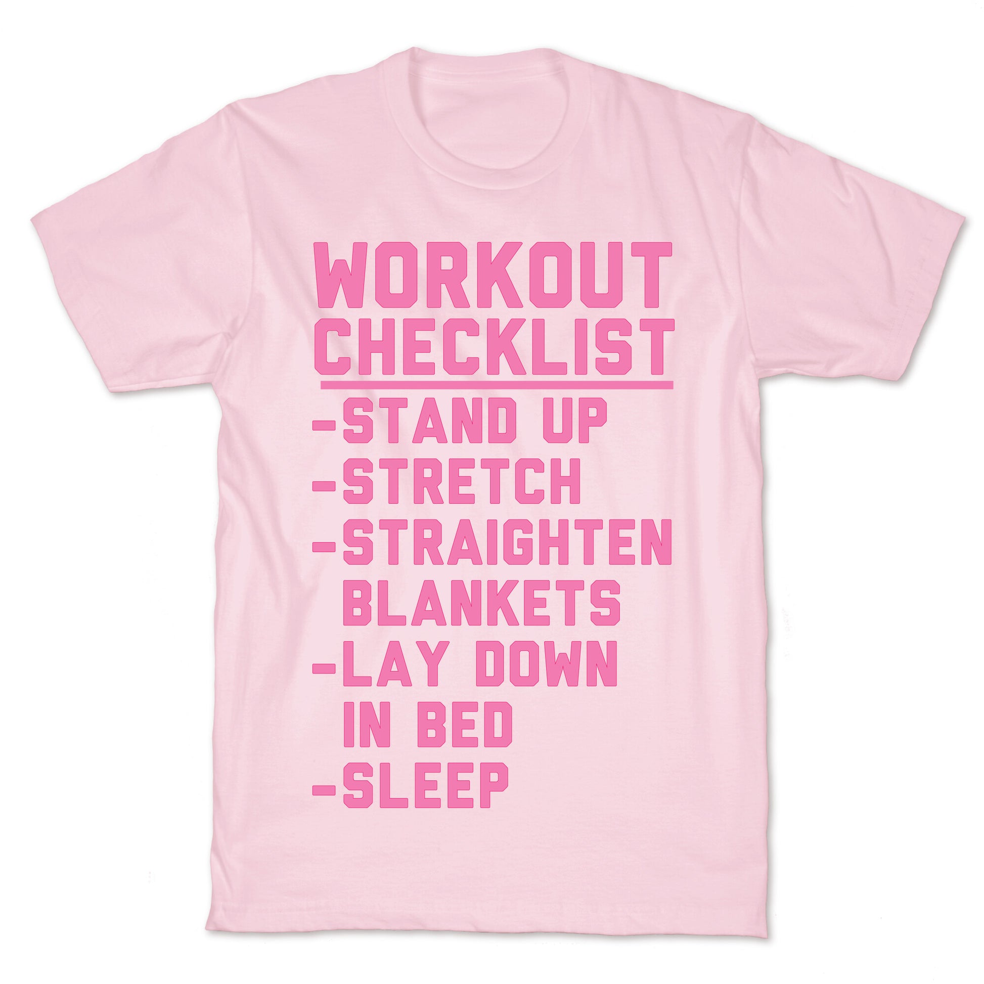 Workout Checklist T-Shirt