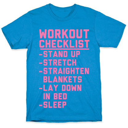 Workout Checklist T-Shirt