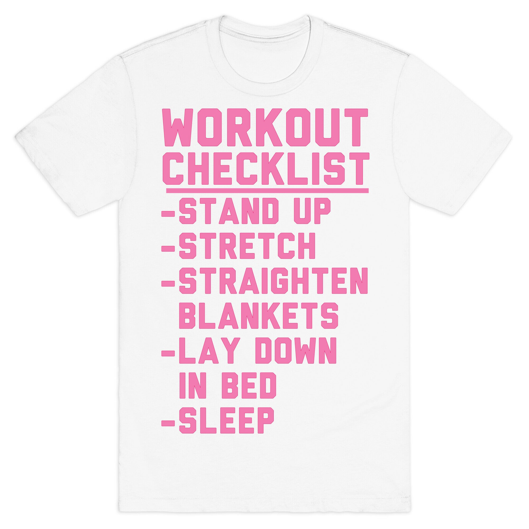 Workout Checklist T-Shirt