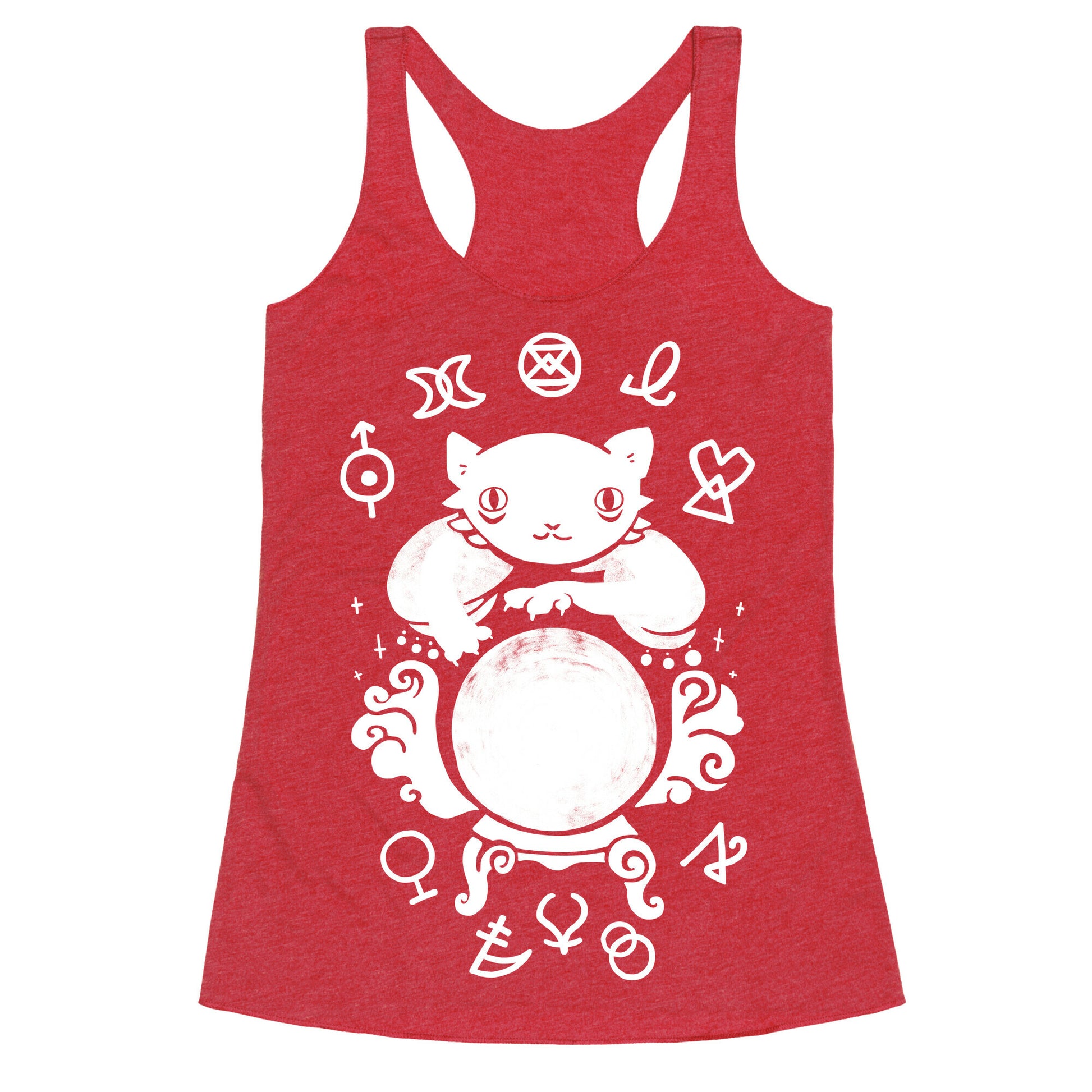 Lucky Tarot Cat #13 Racerback Tank