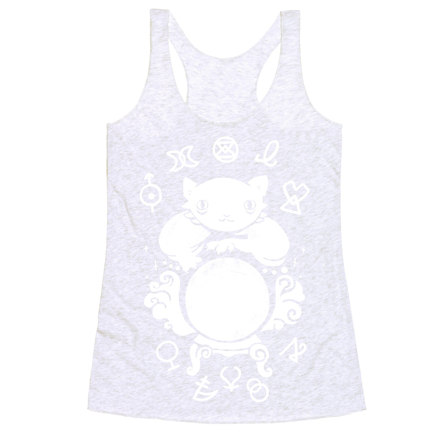 Lucky Tarot Cat #13 Racerback Tank