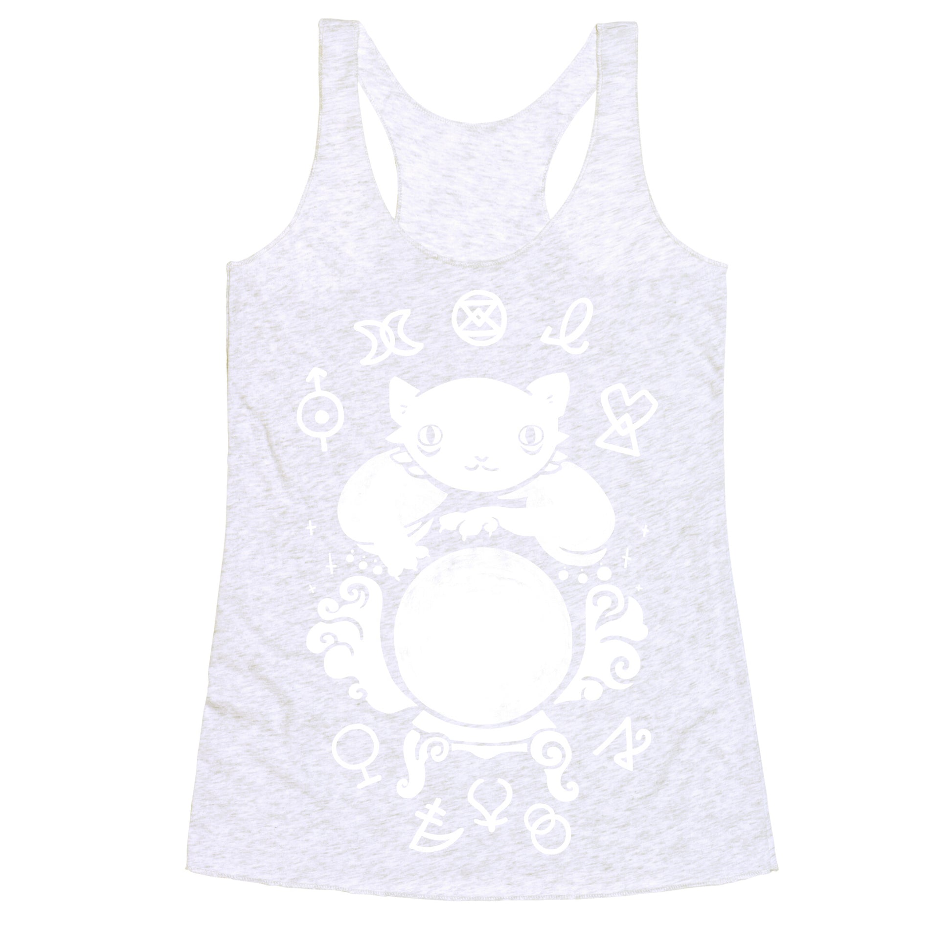 Lucky Tarot Cat #13 Racerback Tank
