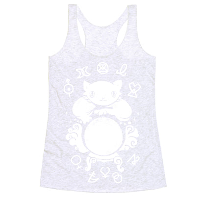 Lucky Tarot Cat #13 Racerback Tank