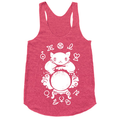 Lucky Tarot Cat #13 Racerback Tank