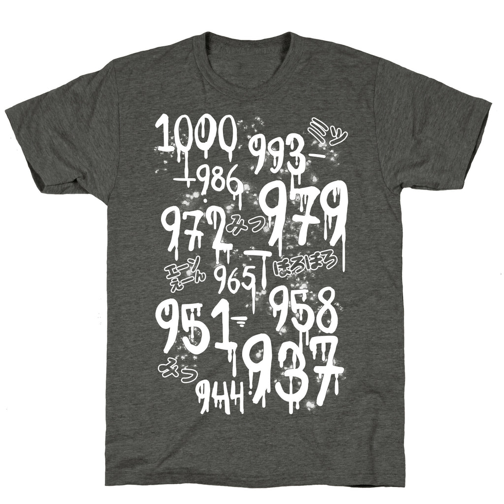 1000 Minus 7 Unisex Triblend Tee