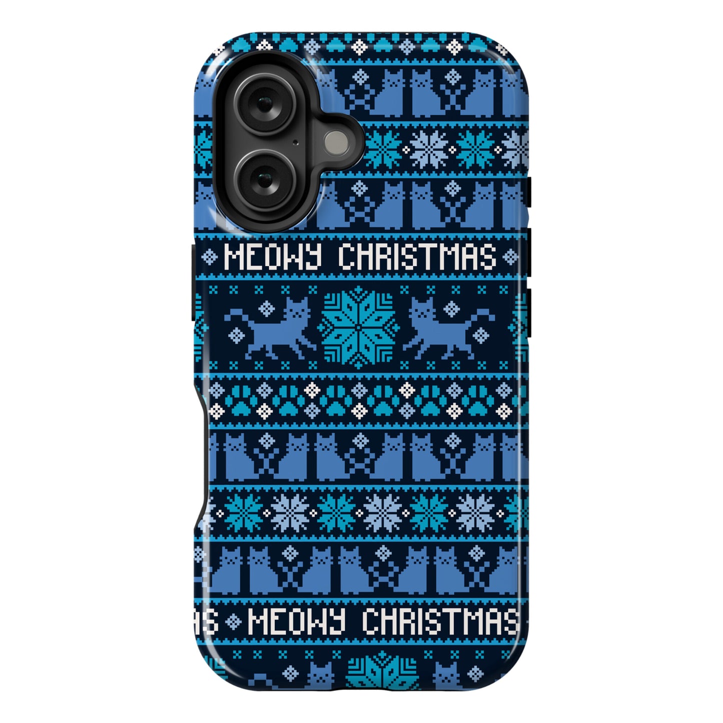 Meowy Christmas Cat Sweater Pattern Phone Case