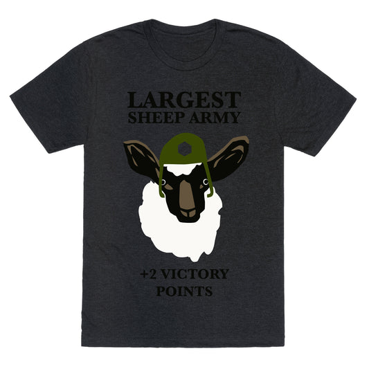 Largest Sheep Army Unisex Triblend Tee