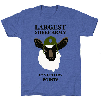 Largest Sheep Army Unisex Triblend Tee