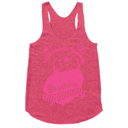 I Will Crush The Patriarchy Like a Clam on my Tummy Racerback Tank