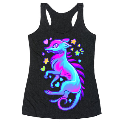 Neon Rainbow Chupacabra Racerback Tank